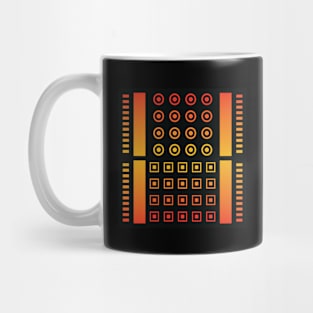 “Dimensional Screen (2)” - V.4 Orange - (Geometric Art) (Dimensions) - Doc Labs Mug